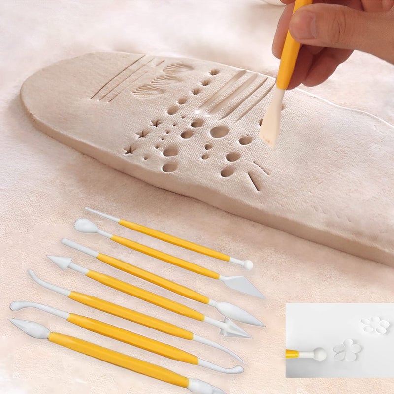 HOSL Fondant Cake Decorating Tools Set 11pcs Fondant Cutters Roller Fondant Smoother & Rolling Pin Flower Fondant Molds Cake Decorating Supplies Kit for Beginners Cake Sculpting & Modeling Tools - Image 4